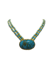 Turquoise & Gold Necklace