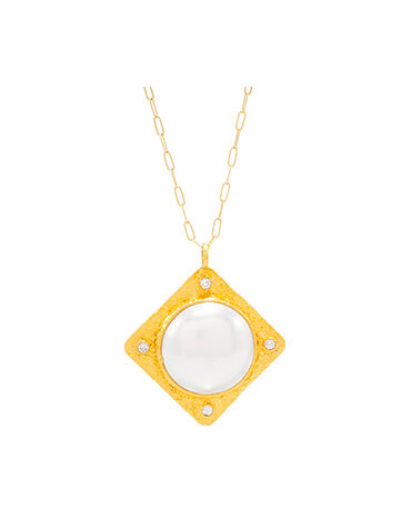 Gold Diamond Cross Necklace | Lisa Robin