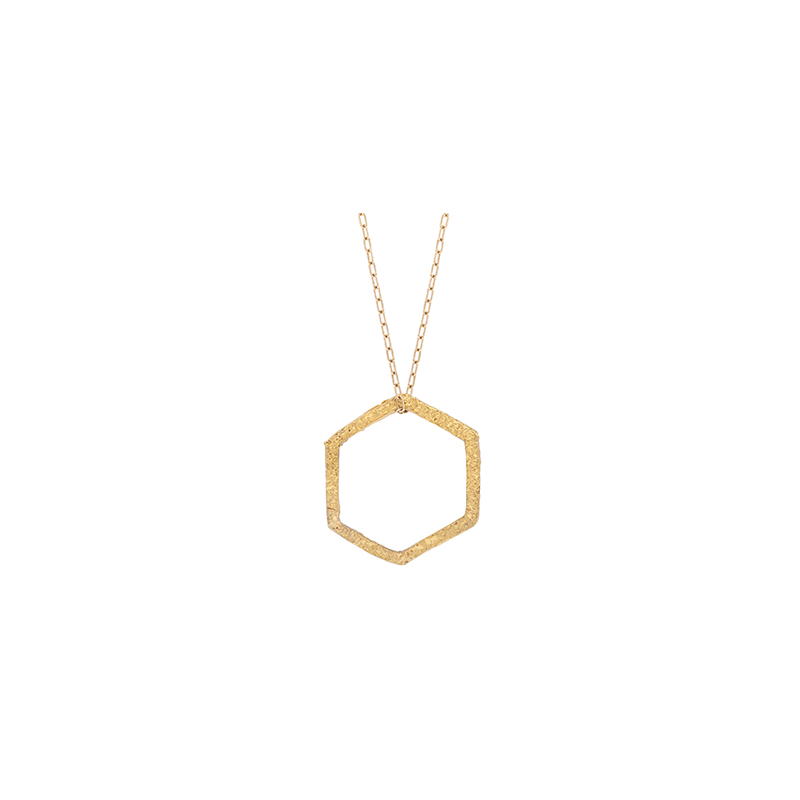 22k Gold Hexagon Necklace – Lisa Leone Jewelry