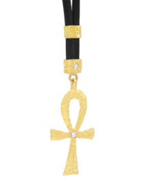 Allegra Ankh Pendant in 22k Gold