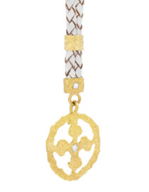 Allegra Crusader Cross Pendant in 22k Gold