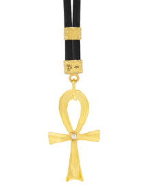 Allegra Ankh Pendant in 22k Gold